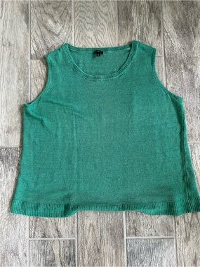 Talbots Women's Green Knit Shell